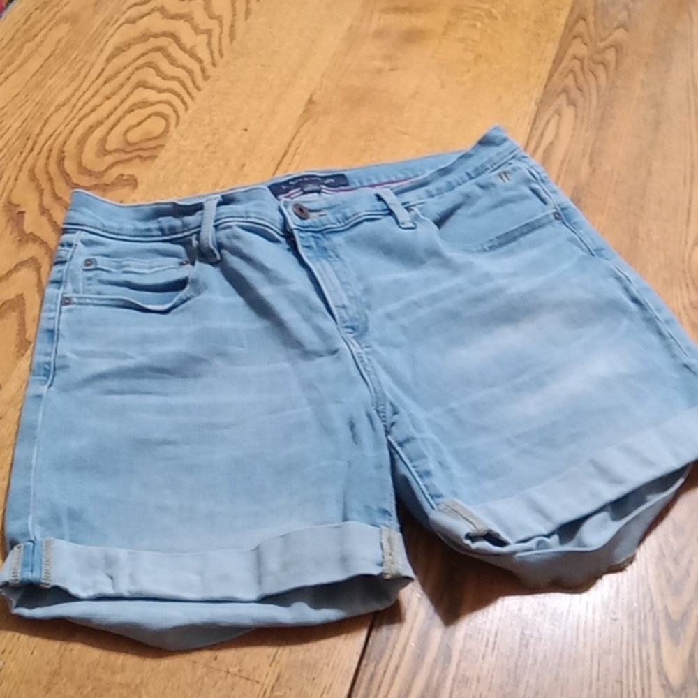 TOMMY HILFIGER Jean Shorts  Womens 10 BLUE Spring  Preowned Summer
